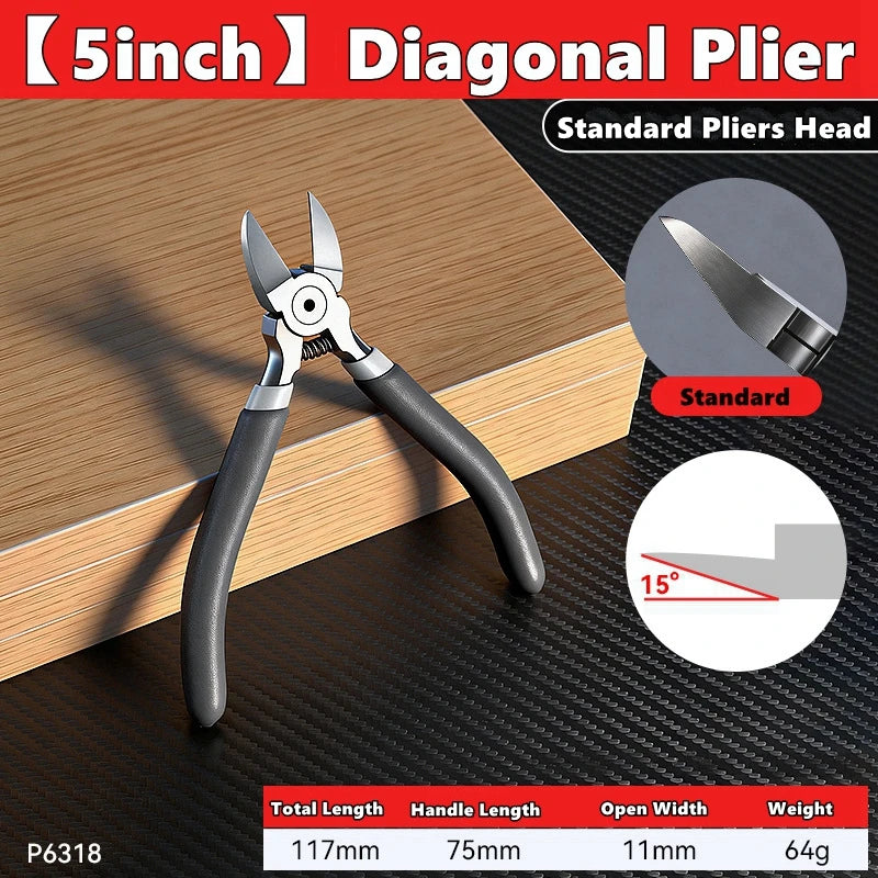 5/6/8 inch Multifunctional Diagonal Pliers Needle Nose Pliers Hardware Tools Universal Wire Cutters Side Cutter Cutting Pliers