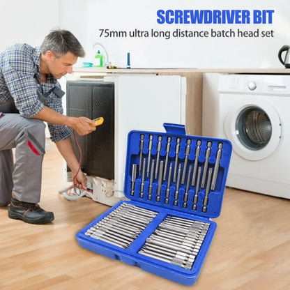 50 extra long screwdriver sets with 75mm safety screwdriver heads, Torx star shaped hexagonal wrench heads, fully automatic han