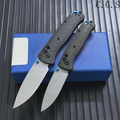 AXIS LOCK BM 533-3/535-3 Carbon Fiber Handle Outdoor Camping Multi-function EDC Pocket Folding Knife Men's Gift