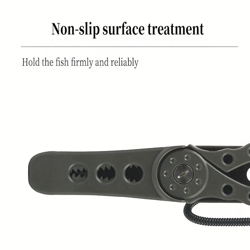 High-Index Plastic Fishing Pliers with Grip & Hook Removal Tool, Durable Catfish Gripper with Non-Slip Handle and Lanyard