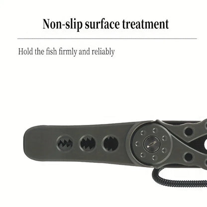High-Index Plastic Fishing Pliers with Grip & Hook Removal Tool, Durable Catfish Gripper with Non-Slip Handle and Lanyard