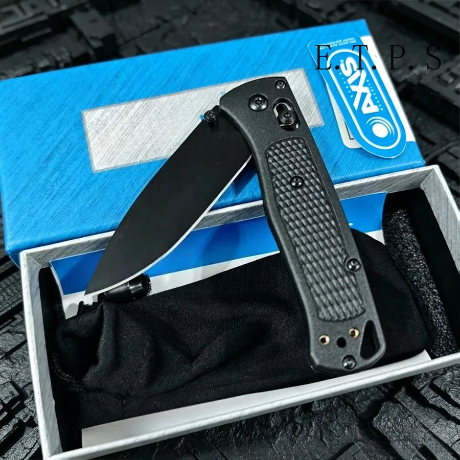 BM 535 EDC Folding Pocket Knife Drop-Point Blade Nylon Wave Fiber Handle Outdoor Hunting Camp Survival Multifunctional Tools