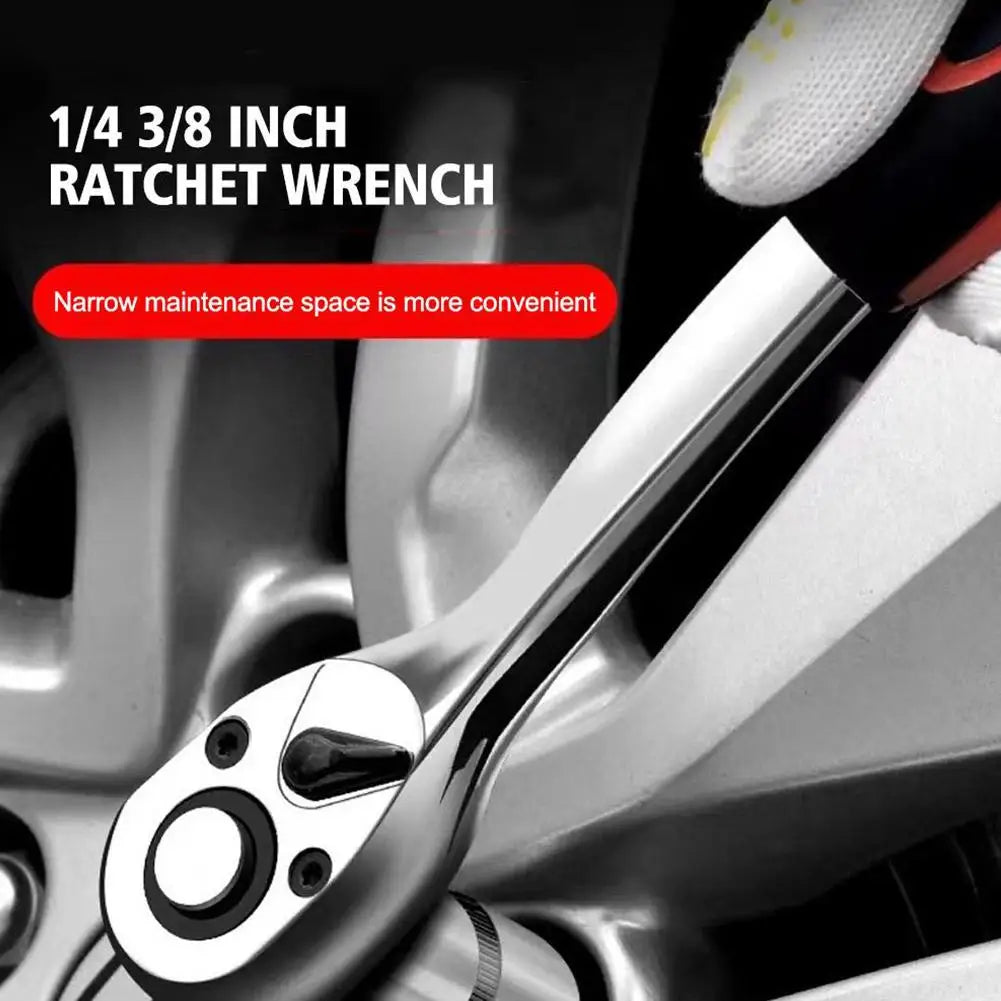 1/4 Inch Ratchet Wrench 24 Tooth Drive Ratchet Socket Wrench Tool Multi-funtion DIY Hand Tool Auto Repair Hardware Tool 2026