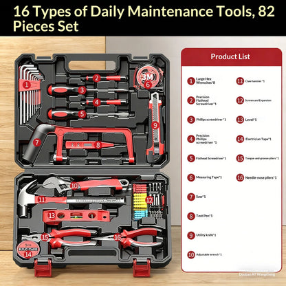 Hand Tool Combination Set Screwdriver Wrench Pliers Hexagonal Wrench Household Hardware Multi-Functional Electrician RepairTools