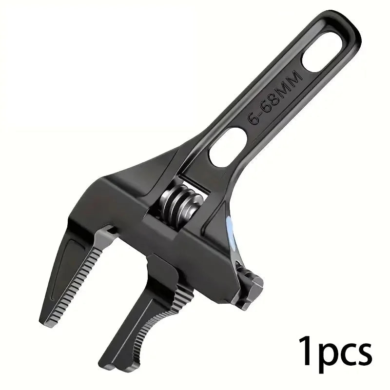Multifunctional Bathroom Wrench High Carbon Steel Short Handle Wrench Large Opening Faucet Sink Water Heating Installation Tool
