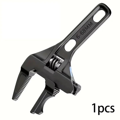 Multifunctional Bathroom Wrench High Carbon Steel Short Handle Wrench Large Opening Faucet Sink Water Heating Installation Tool