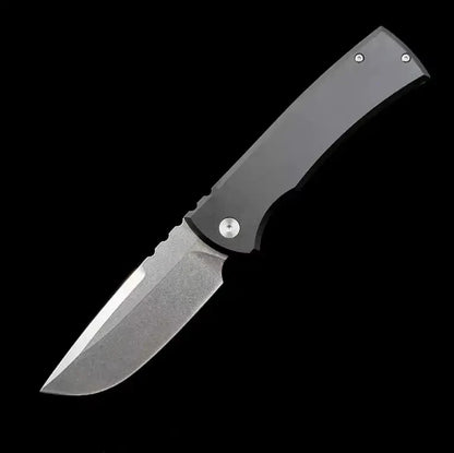 229 Premium D2 Steel Folding Knife with T6 Aluminum Handle, Lightweight Portable EDC Outdoor Utility Knife, Non-slip Cutting Tool, Perfect for Camping, Hiking, Fishing, Traveling and Daily Outdoor Household Tasks