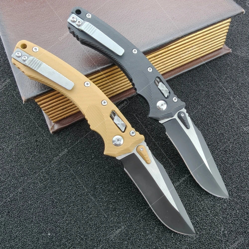 Lightweight EDC Outdoor Adventure MSI Folding Knife with Nylon Fiber Handle, Hiking Jungle Pocket Knife, Rope Cutter, Fruit Knife