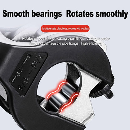 Ratchet Tube Cutter - Versatile Hand Tool for Copper, Aluminum, Iron, Stainless Steel, PPR & PE Pipes