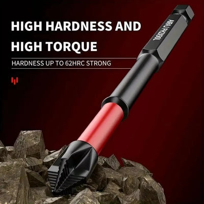 Magnetic Non-Slip Drill Bit Set 3/6/12 Pieces, S2 Steel, Crosshead and Impact Drill Bits, Suitable for Electric and Hand Drivers