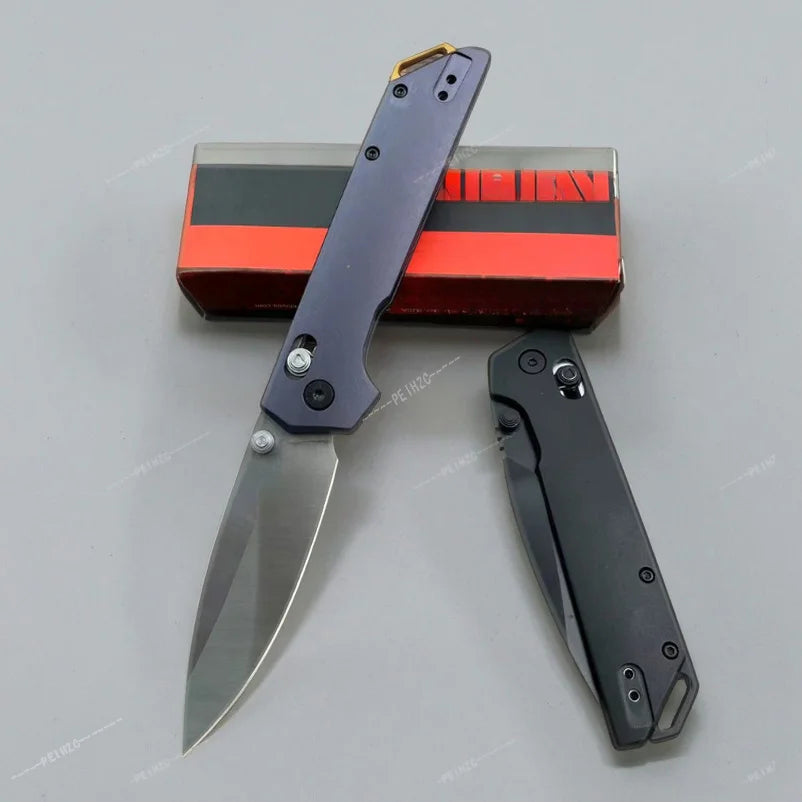 KS 2038 Compact Folding Knife Outdoor Tactical Camping EDC Multi-purpose Cutting Knife Exploration Survival Tool Gift for Men