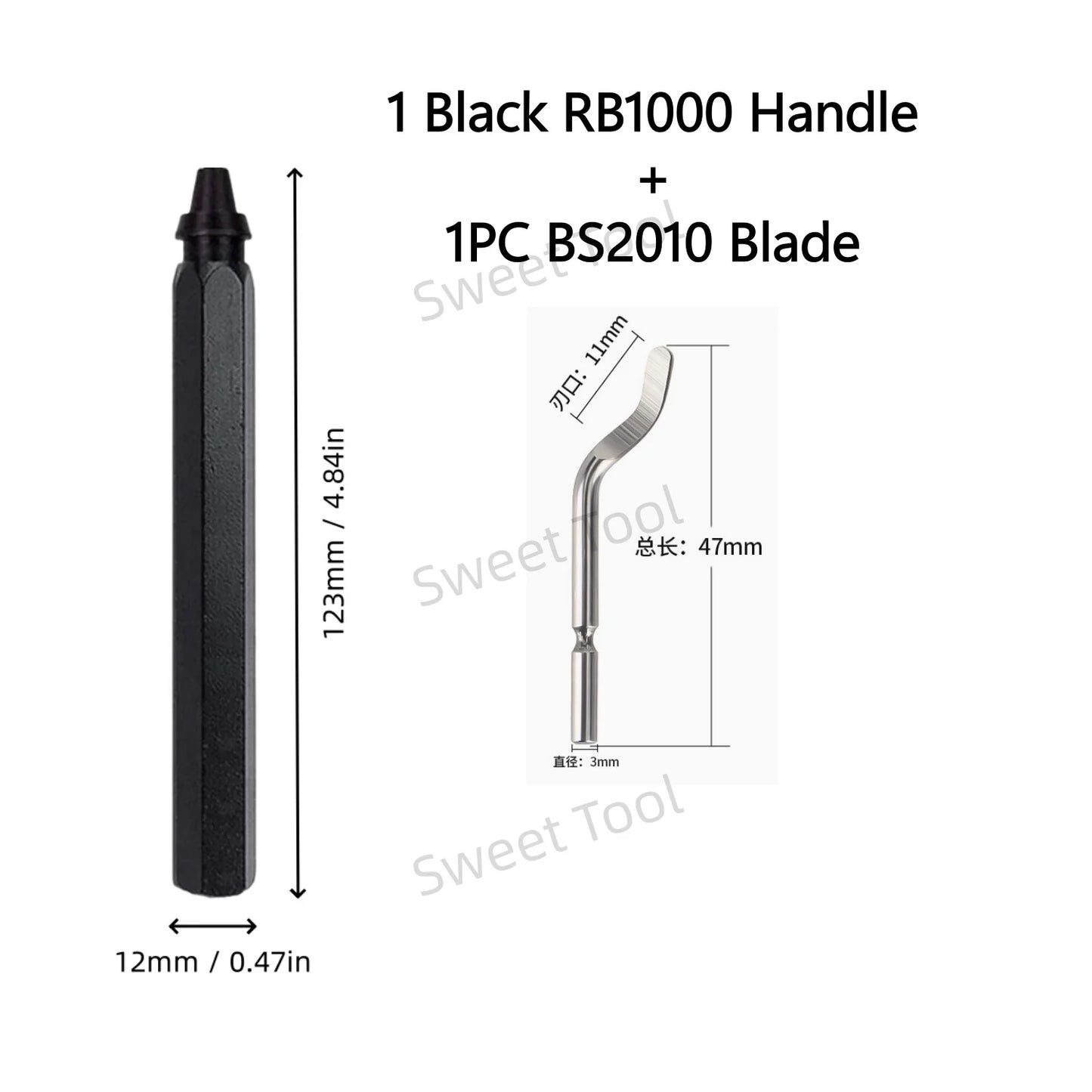 Deburring Tool Metal Handle with 1/10/11 Swivel Blades Burr Removal Reamer Tool for Plastic Metal Copper PVC Resin 3D Printing