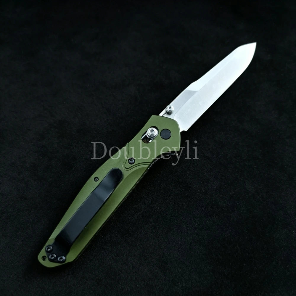 BM 940 Folding Knife with Clip Aluminum Alloy Handle Chef's Knife Meat Cleaver Peeler Multi-purpose Camping Barbecue Knife EDC Knife Good Gift Ideas for Festivals