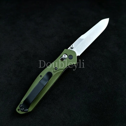 BM 940 Folding Knife with Clip Aluminum Alloy Handle Chef's Knife Meat Cleaver Peeler Multi-purpose Camping Barbecue Knife EDC Knife Good Gift Ideas for Festivals
