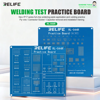 RELIFE RL-044R Welding Test Practice Board Connector Socket Removal and Installation Practice for Phone Repair Tools