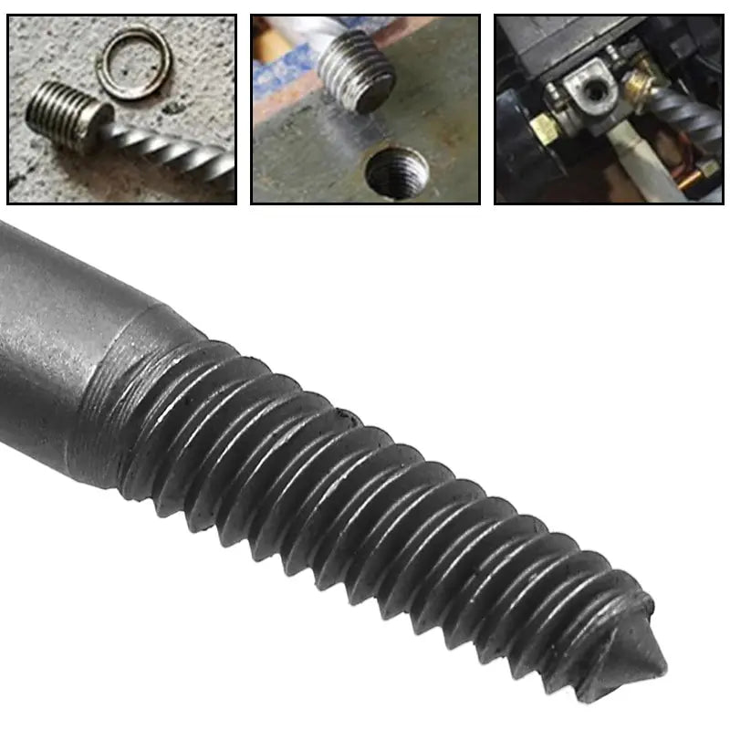 5pcs Screw Extractor Center Drill Bits Guide Set Broken Damaged Bolt Remover Hex Shank And Spanner For Broken Hand Tool