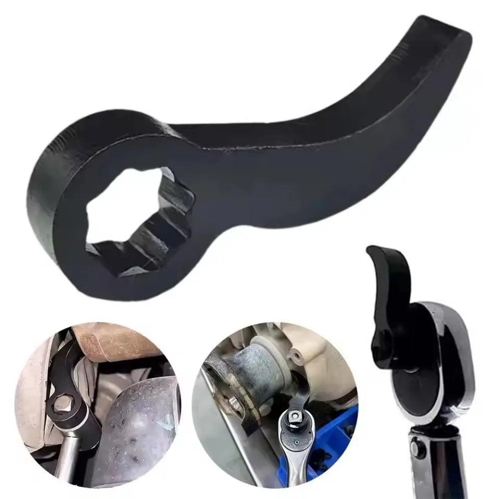 1Set Car Lower Control Arm Prying Tool Pry Bar Wrench for 1/2 Ratchet Open-end Wrench Half Shaft Drive Shaft Disassembly Tool