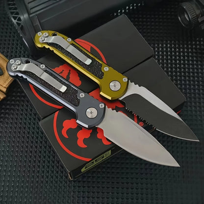 LUDT Gen III Quick-Open Folding Knife Jungle Adventure Tool EDC Outdoor Camping Fishing Cutting Knife Gift for Men