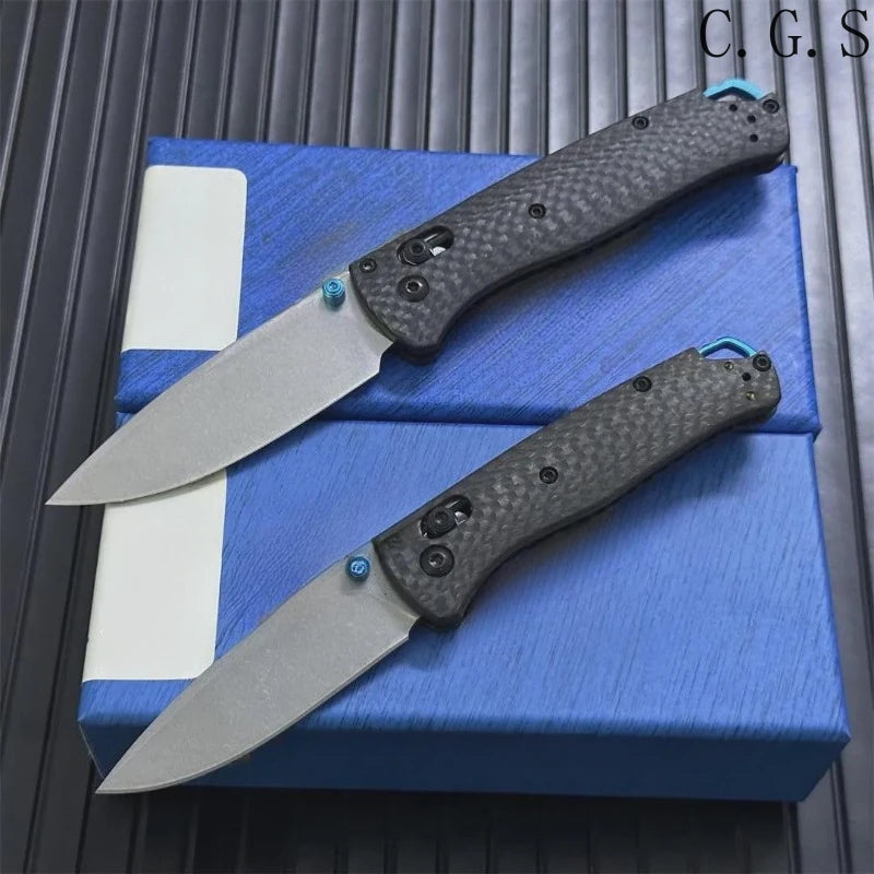 AXIS LOCK BM 533-3/535-3 Carbon Fiber Handle Outdoor Camping Multi-function EDC Pocket Folding Knife Men's Gift