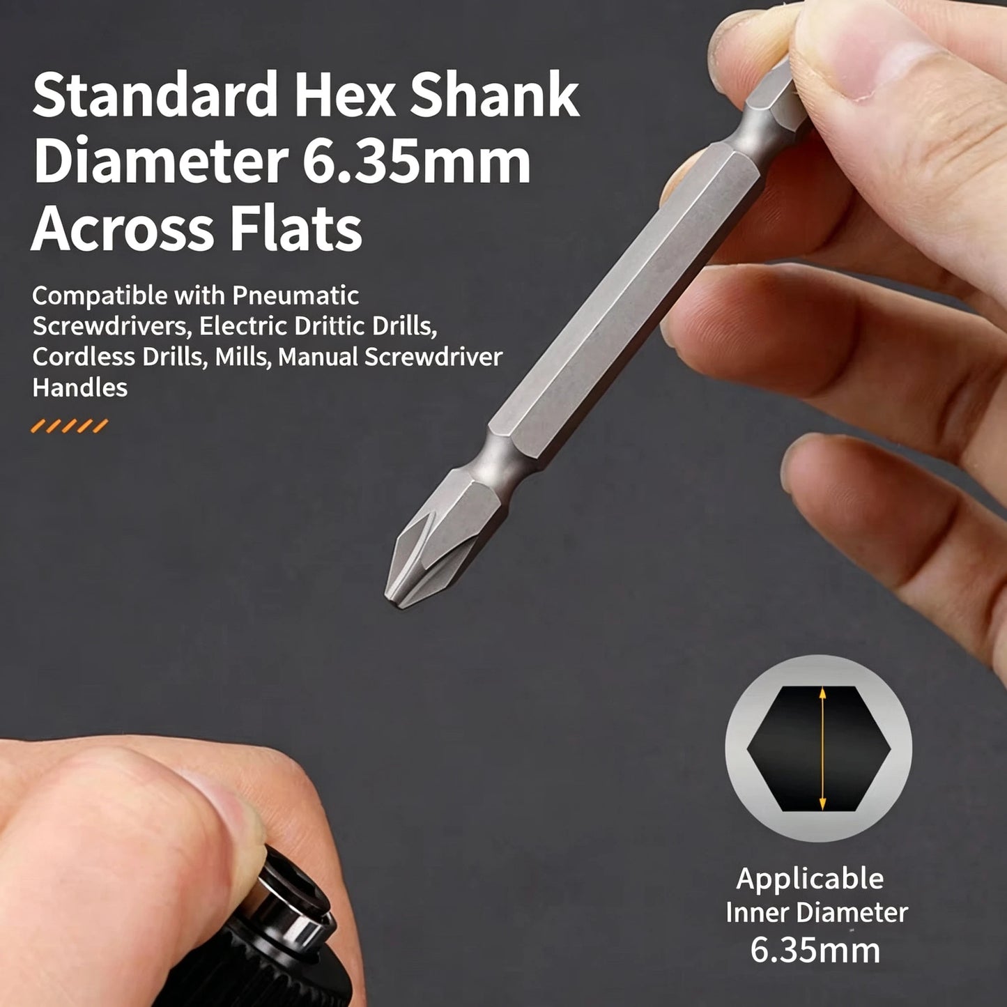 Premium S2 Alloy Steel 2-in-1 Screwdriver Bits High Hardness Strong Magnetic Cross Slotted Bit Set for Home & Car Repair
