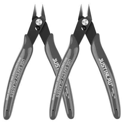 2Pcs Mini Nose Cutting Plier Electrical Wire Cable Cutter  Metal Side Snips Flush Pliers Convenient Durable Tool