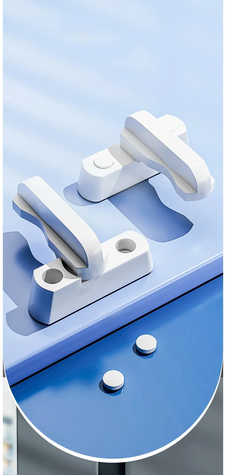 Plastic+Stainless Steel T-lock Window Door Sash Lock Safety Lever Handle Sweep Latch Child Safe Security Hardware Accessories