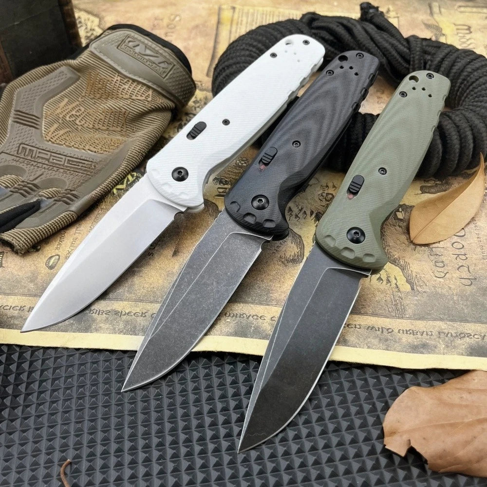 Best-Selling Model 4300 Folding Knife with D2 Steel Blade and G10 Handle—Everyday Adventure, Cutting, Outdoor Pocket Knife, Hiking, Rescue, and Multi-Purpose Tool
