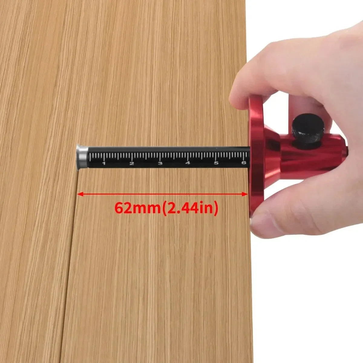 Woodworking Scriber-Wood Marking Tools With Inch & MM Scale, Wheel Marking Gauge-Parallel Line Drawing Mortise Measuring Tool