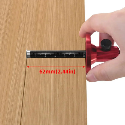 Woodworking Scriber-Wood Marking Tools With Inch & MM Scale, Wheel Marking Gauge-Parallel Line Drawing Mortise Measuring Tool