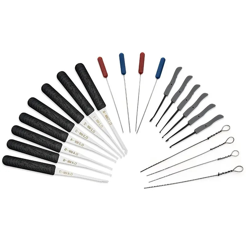 10/12PCS Lock Pick Set Locksmith Extractor Tools Broken Key Auto Extractor Remove Hooks Stainless Steel DIY Hand Tools Hardware