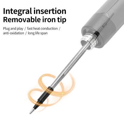 USB Soldering Iron Mini Small Soldering Iron Set Portable Household Type-C Interface 600mAh Battery Adjustable Temperature