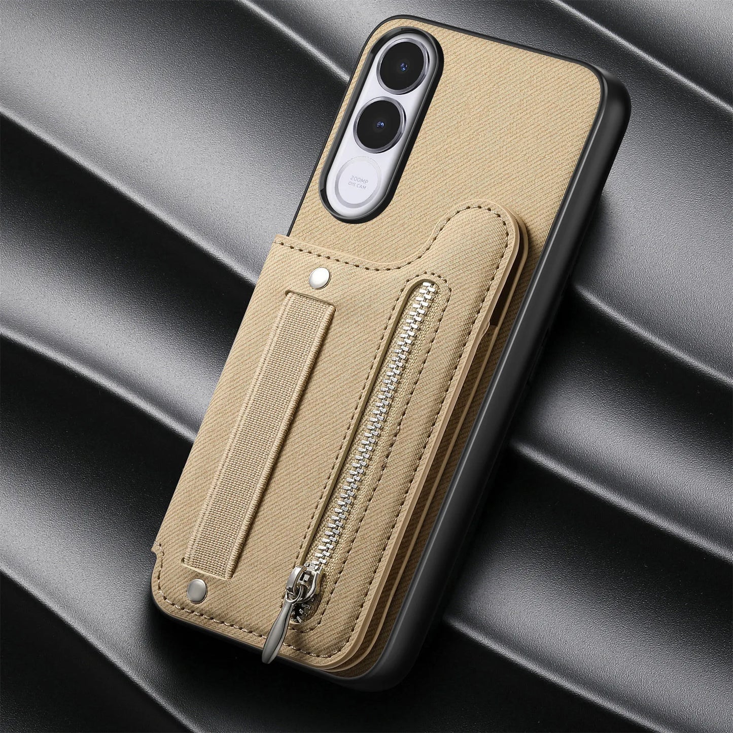 Flip Wallet Card Cover For Vivo V70 FE Leather Elasticity Wristband Magnetic Shockproof Case For Vivo V70FE Stand Phone Shell