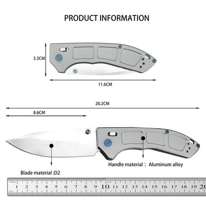 BM 748 Narrows AXIS Pocket Folding Knife 3.43" D2 Blade Gray Aluminum Alloy Handles Outdoor Hunting Camping Survival Tactical Knives EDC Tools