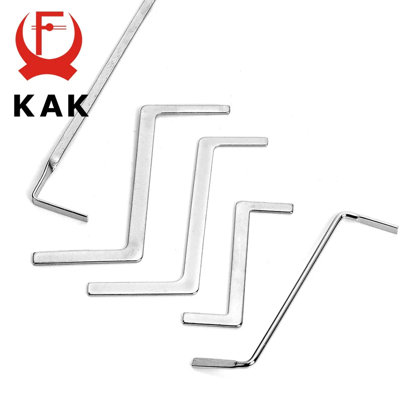 KAK High Quality Practical Locksmith Tool 5 pieces/kit Replacement Turning Tool Double Head Tension Wrench Tool Hardware