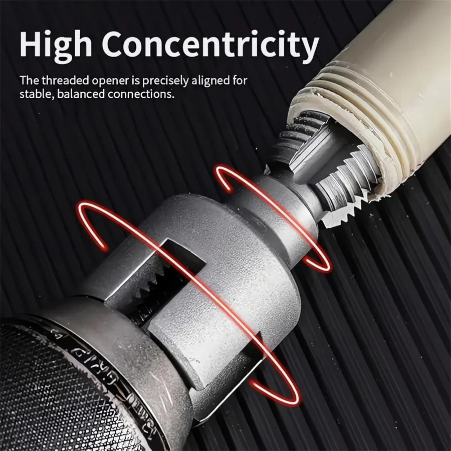 New Integrated Interior and Exterior Water Pipe Threading Tool 4 Points 6 Points Universal Electric Drill Threading Tool