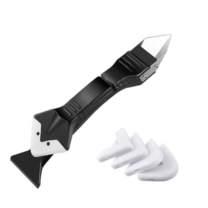 5in1 Silicone Scraper Squeegee Glue Remover Knife Caulking Angle Beauty Crack Trowel Tool Grout Scraper Kit Multifunctional Home