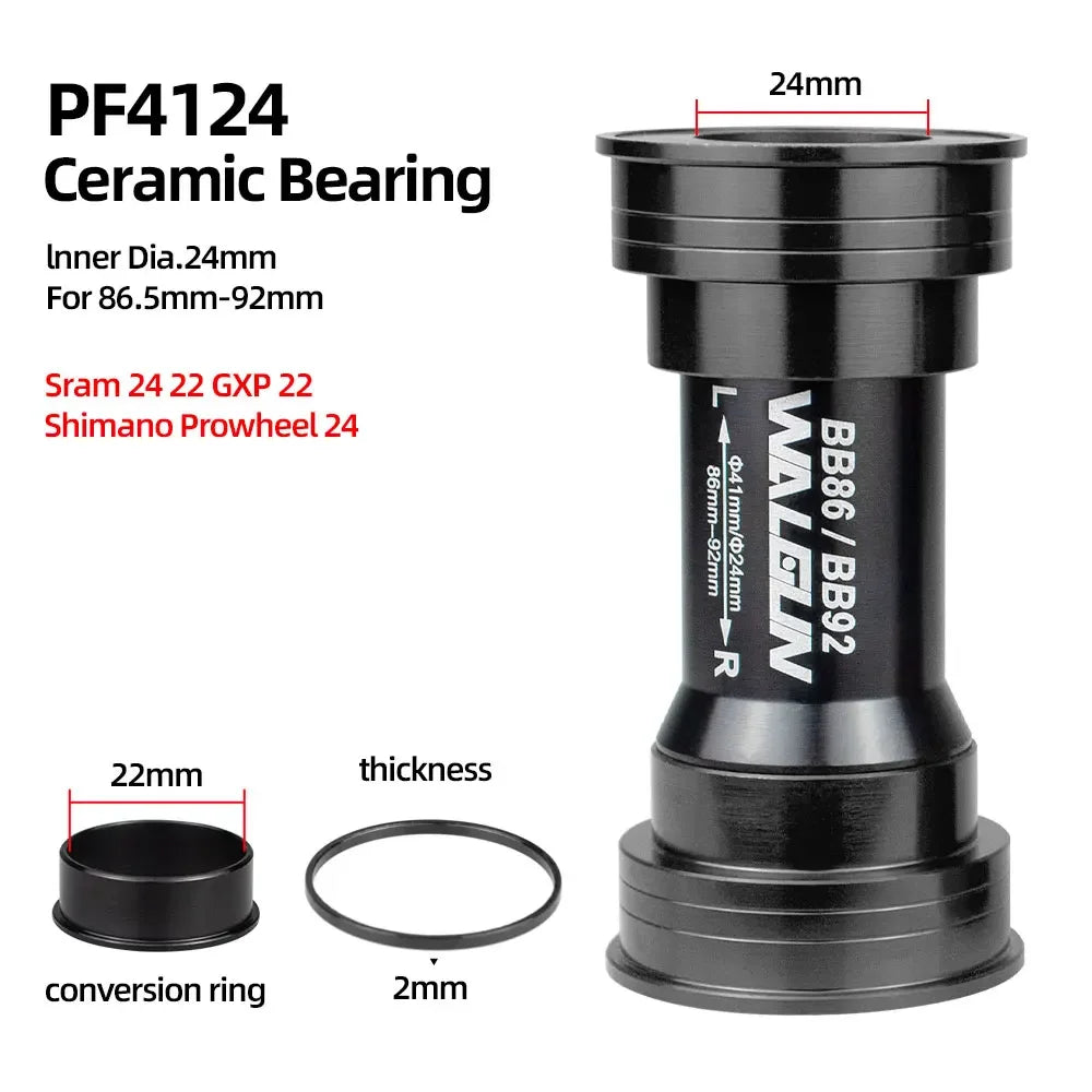 BB86 BB92 Press Fit Bike Bottom Bracket Ceramic BB MTB Road PF4124 PF4130 PF41 41mm 24mm 30mm 29mm Shell bicycle Crank Parts
