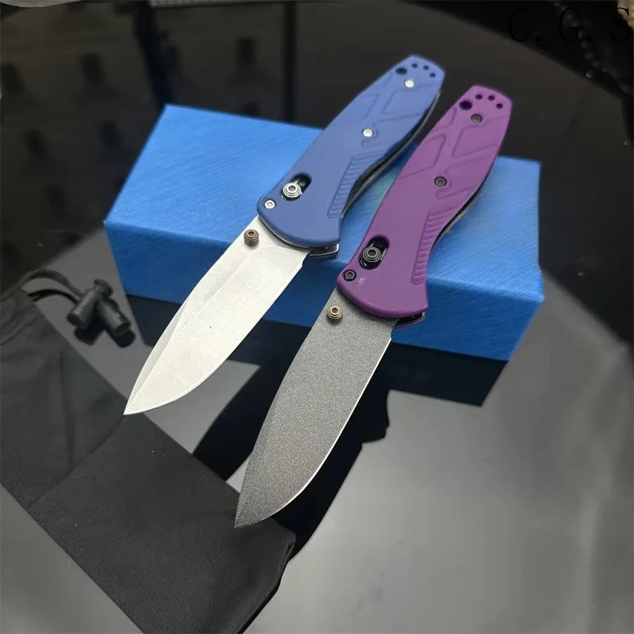 BM 585 Knife Mini-Barrage Assisted Folding Knife Outdoor Hunting Camping Survival Pocket EDC Tool Multitools Hand Knife