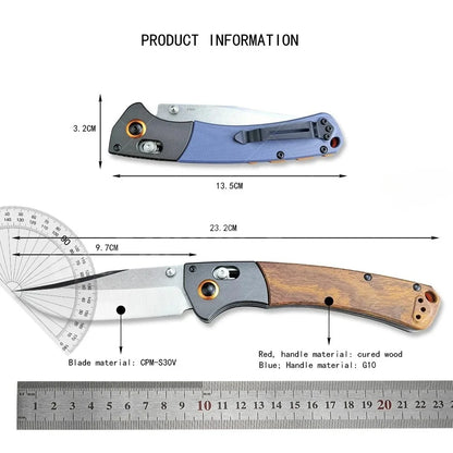 BM 15080 Folding Axis Lock Knife Portable Folding Knife, Essential Small Knife Camping, Multi-functional Portable Folding Knife