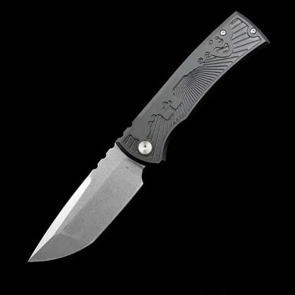 229 Premium D2 Steel Folding Knife with T6 Aluminum Handle, Lightweight Portable EDC Outdoor Utility Knife, Non-slip Cutting Tool, Perfect for Camping, Hiking, Fishing, Traveling and Daily Outdoor Household Tasks