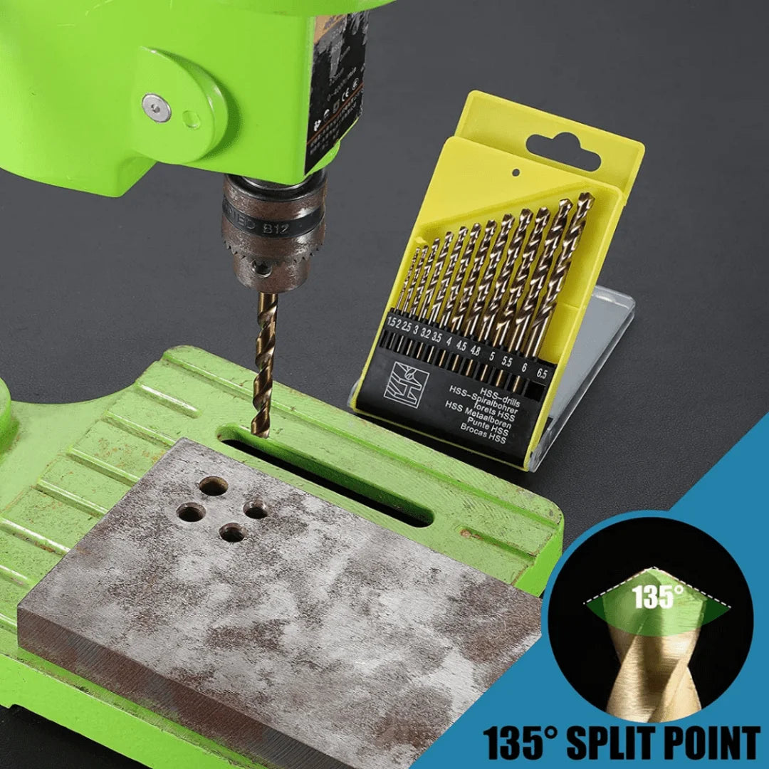 Metric M42 5% Cobalt Twist Drill Bits for Stainless Steel and Hard Metal(1.5mm-6.5mm/13pcs)