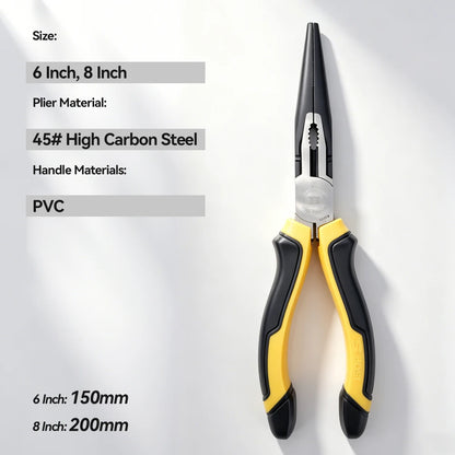 RDDSPON Needle Nose Pliers Hardware Tools Universal Wire Cutters Electricians Multifunctional Universal Diagonal Pliers for Home