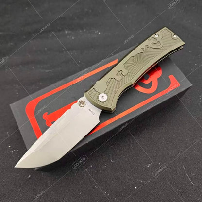 Redencion PT229 Outdoor Ambidextrous Pocket Knife T6 Aluminum Handle Premium Jungle Camping Adventure Everyday Carry Tool Practical D2 Blade Folding Knives