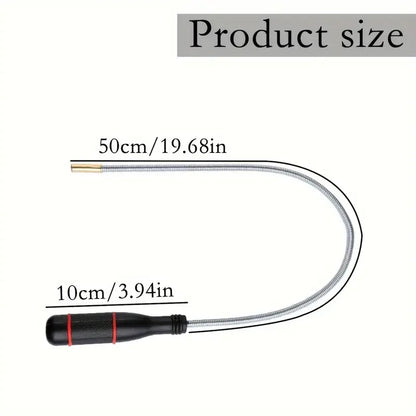 Flexible Magnetic Pickup Tool Bendable Snake Pickup Bendable Suction Bar for Locate Falling Objects Reach Sink Drains Pick Up