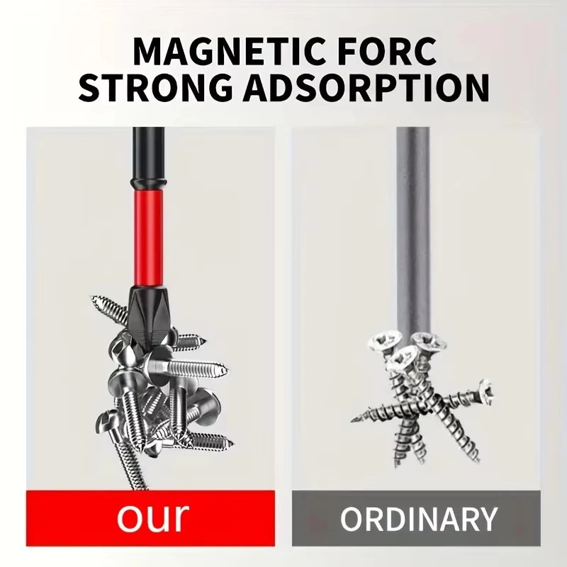 Magnetic Non-Slip Drill Bit Set 3/6/12 Pieces, S2 Steel, Crosshead and Impact Drill Bits, Suitable for Electric and Hand Drivers