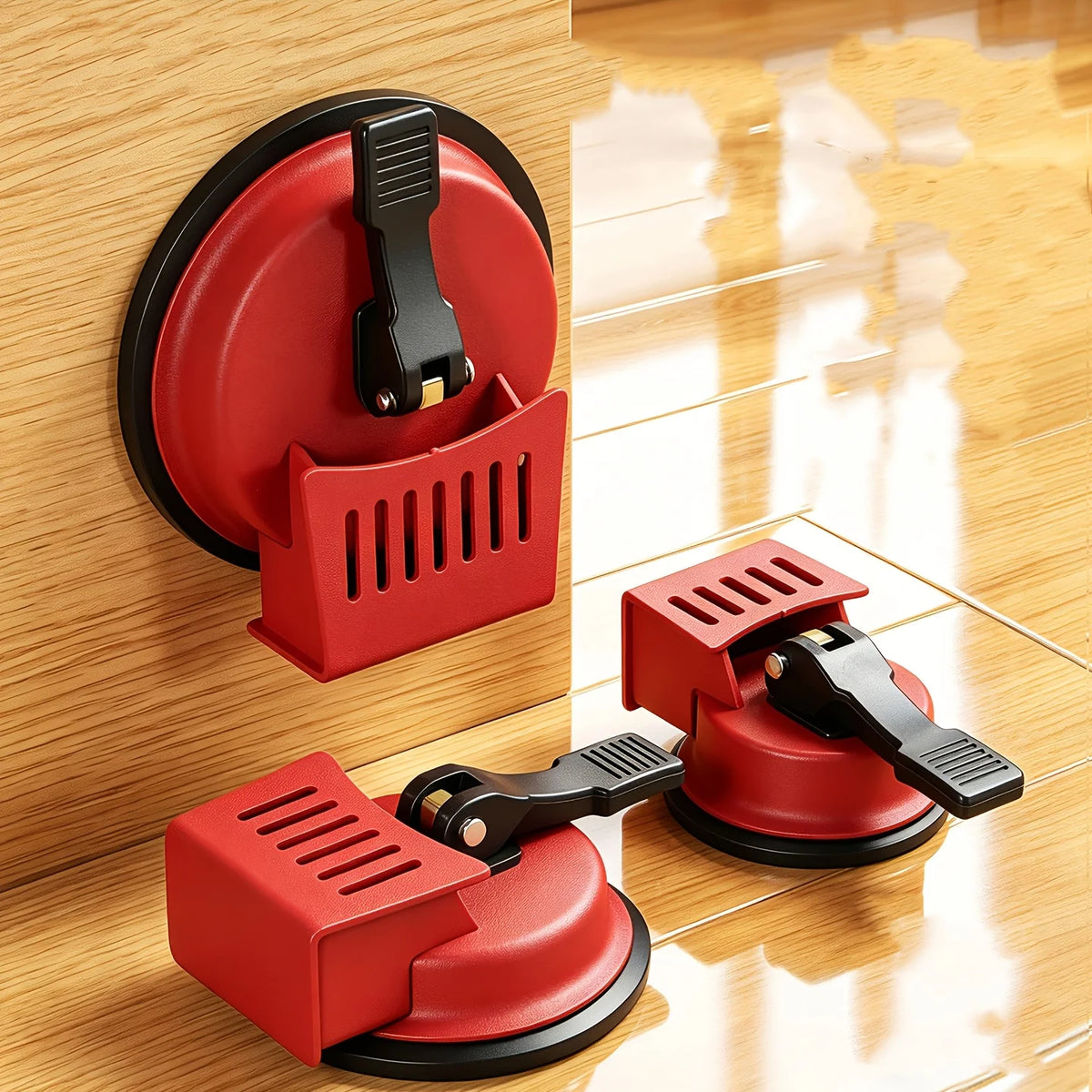 Heavy Duty Floor Gap Fixer Tool with Suction Cup, Industrial Grade Laminate Flooring Repair Kit for Vinyl Plank & Wood Floors