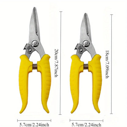 1pc Heavy-Duty Stainless Steel Scissors Precise Metal Sheet Cutting, PVC Pipe Cutting, And Industrial-Grade Shearing - Durable