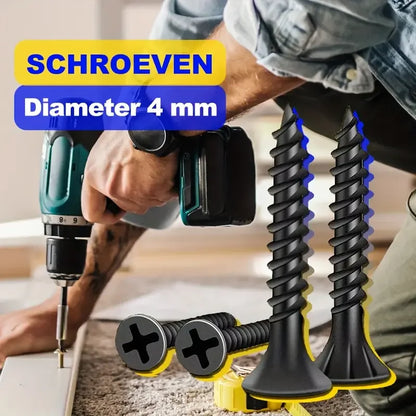 50pcs M3.5 Black Steel Small Phillips Flat Countersunk Cross Round Pan Head Self-tapping Wood Screws DIY Carbon Steel Screws