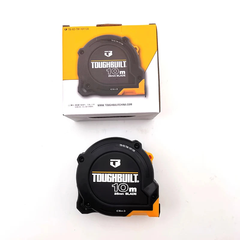 TOUGHBUILT Original Tape Measure 3/5/8/10M Nylon Coating Rugged Housing Ergonomic Grip Measuring Hand Tools