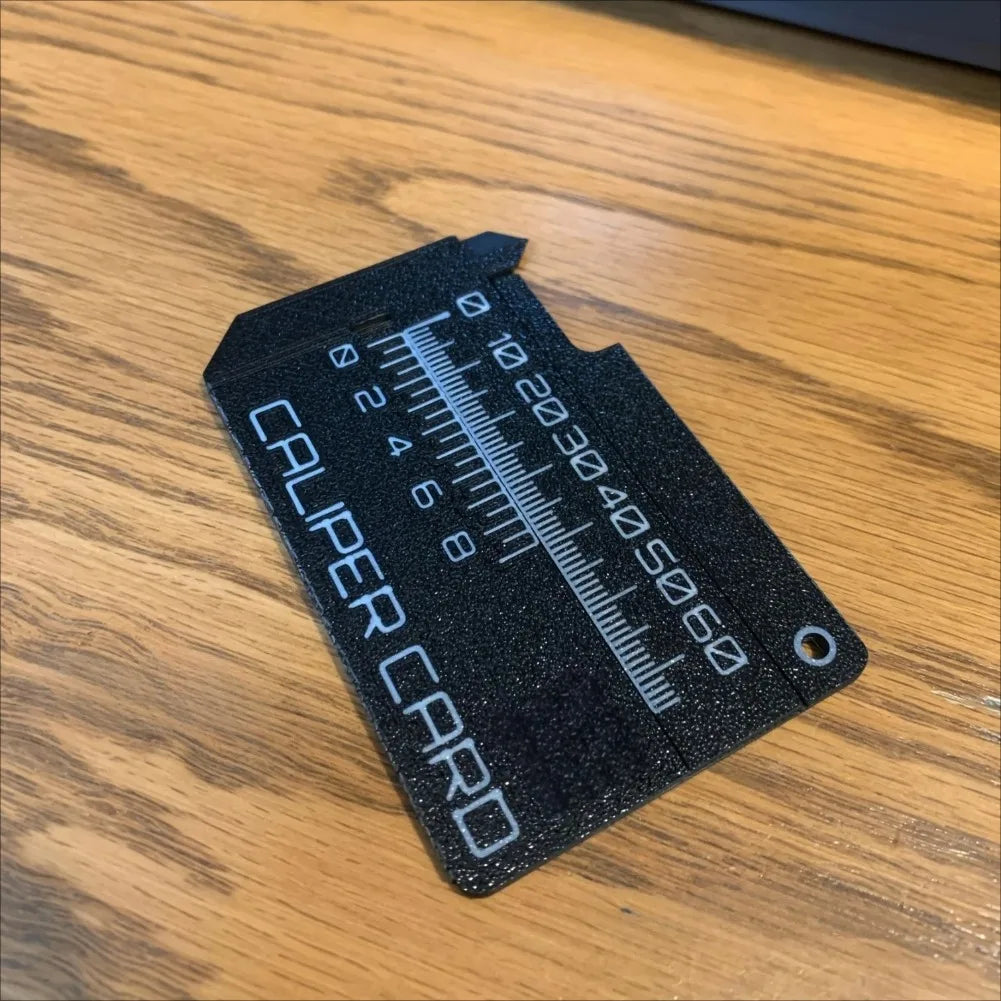 0-80mm High Precision Card Type Vernier Caliper 3D Printing Lightweight Scratch Resistant PLA Portable Caliper Card DIY Model